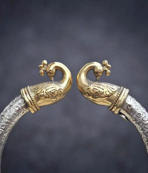 Antique Peacock Head Bangles